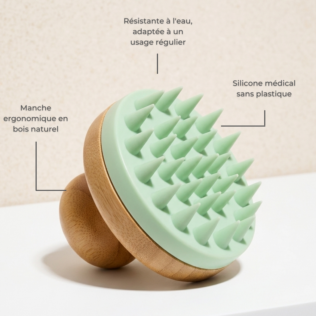 Brosse Rituel Massage Cuir Chevelu — Cheveux Gras