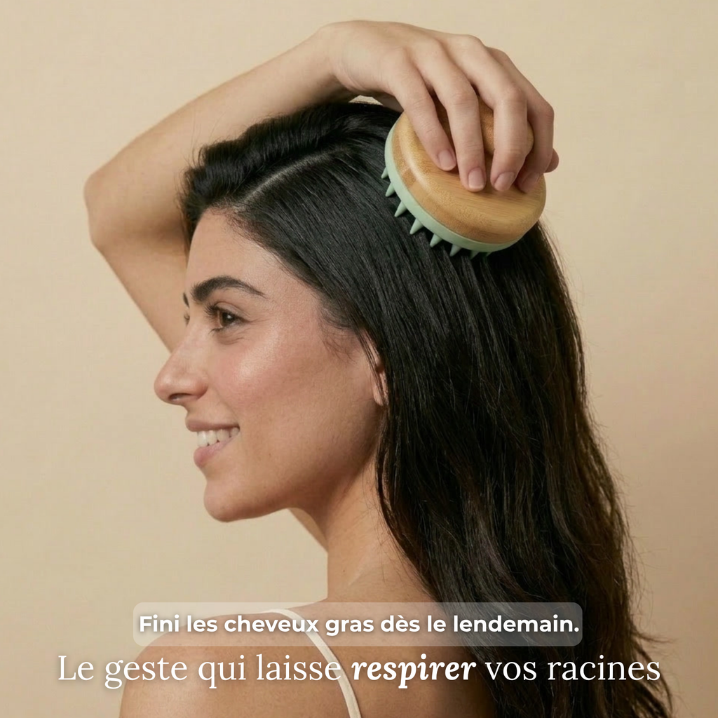 Brosse Rituel Massage Cuir Chevelu — Cheveux Gras