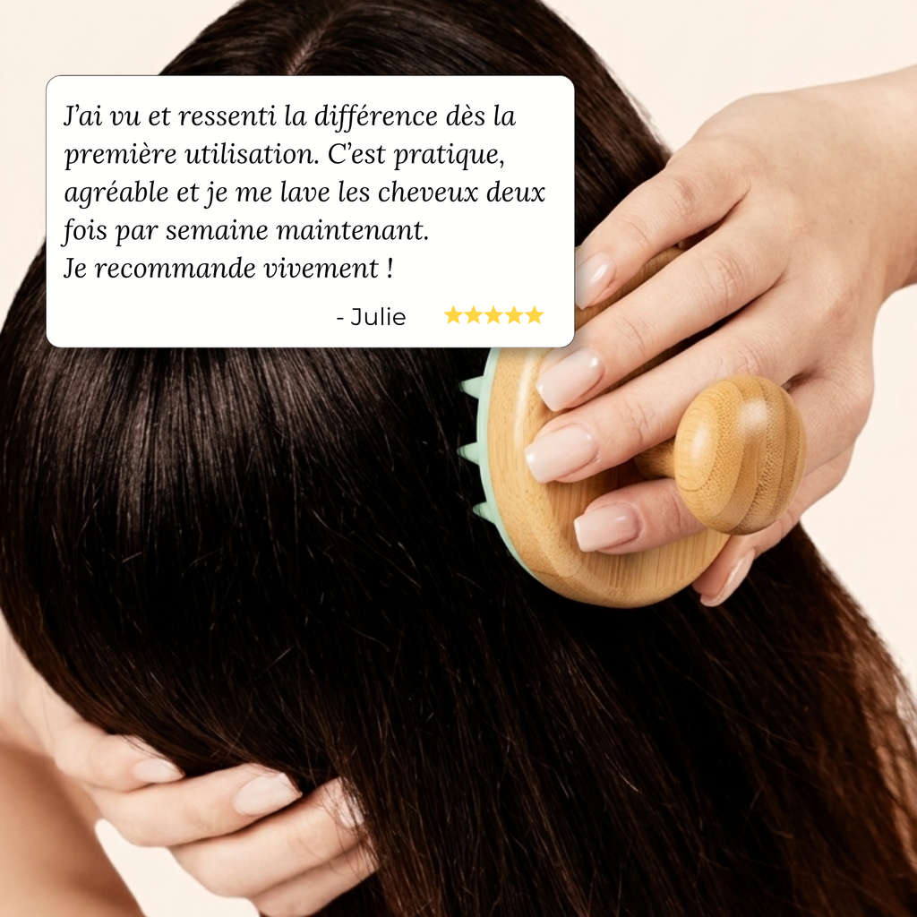 Brosse Rituel Massage Cuir Chevelu — Cheveux Gras