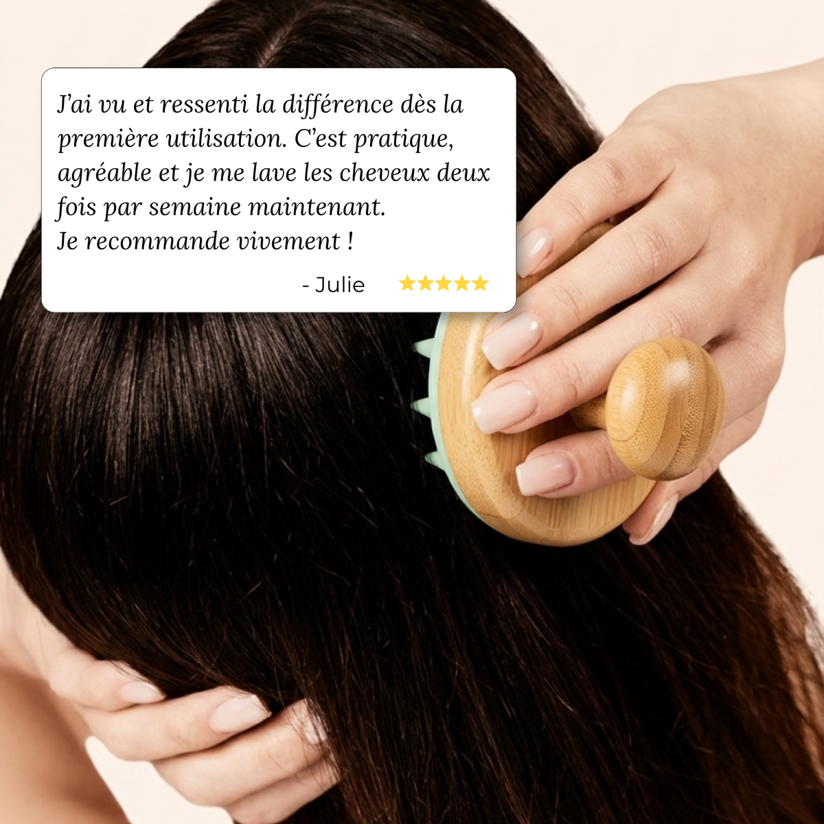 Brosse Rituel Massage Cuir Chevelu — Cheveux Gras