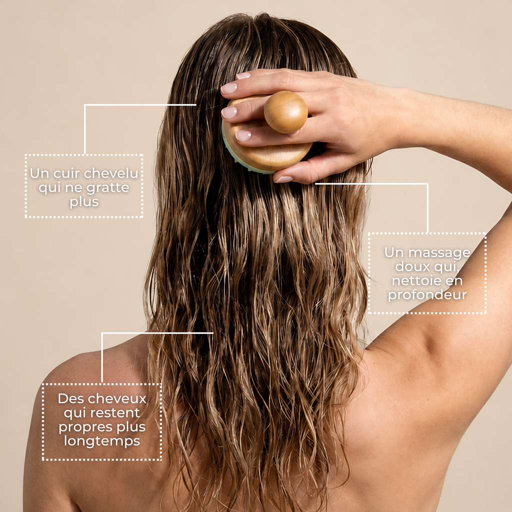 Brosse Rituel Massage Cuir Chevelu — Cheveux Gras